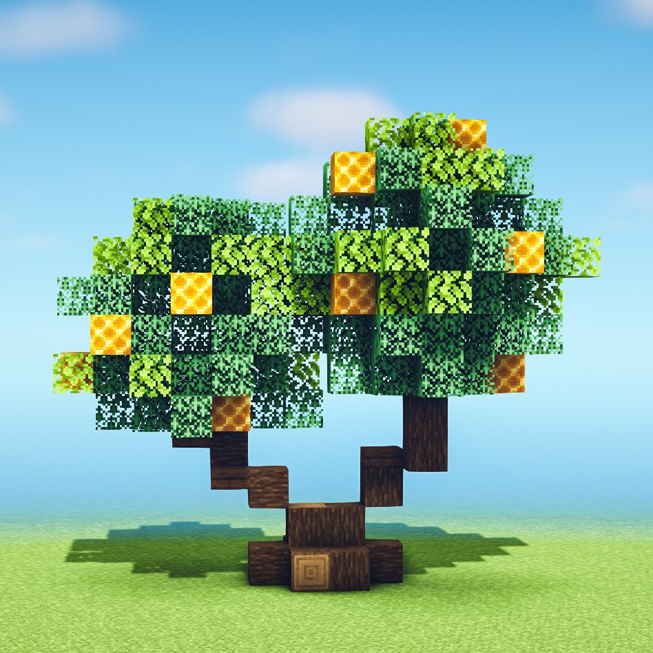 تويتر 宝条みちる Minecraft على تويتر Rt Solongocraft 木について考えてみる 丸い木には 果物のような スペードみたいな木には 花のような マイクラ マインクラフト Minecraft Minecraftbuilds Minecraft建築コミュ マイクラ建築 バニラ建築学