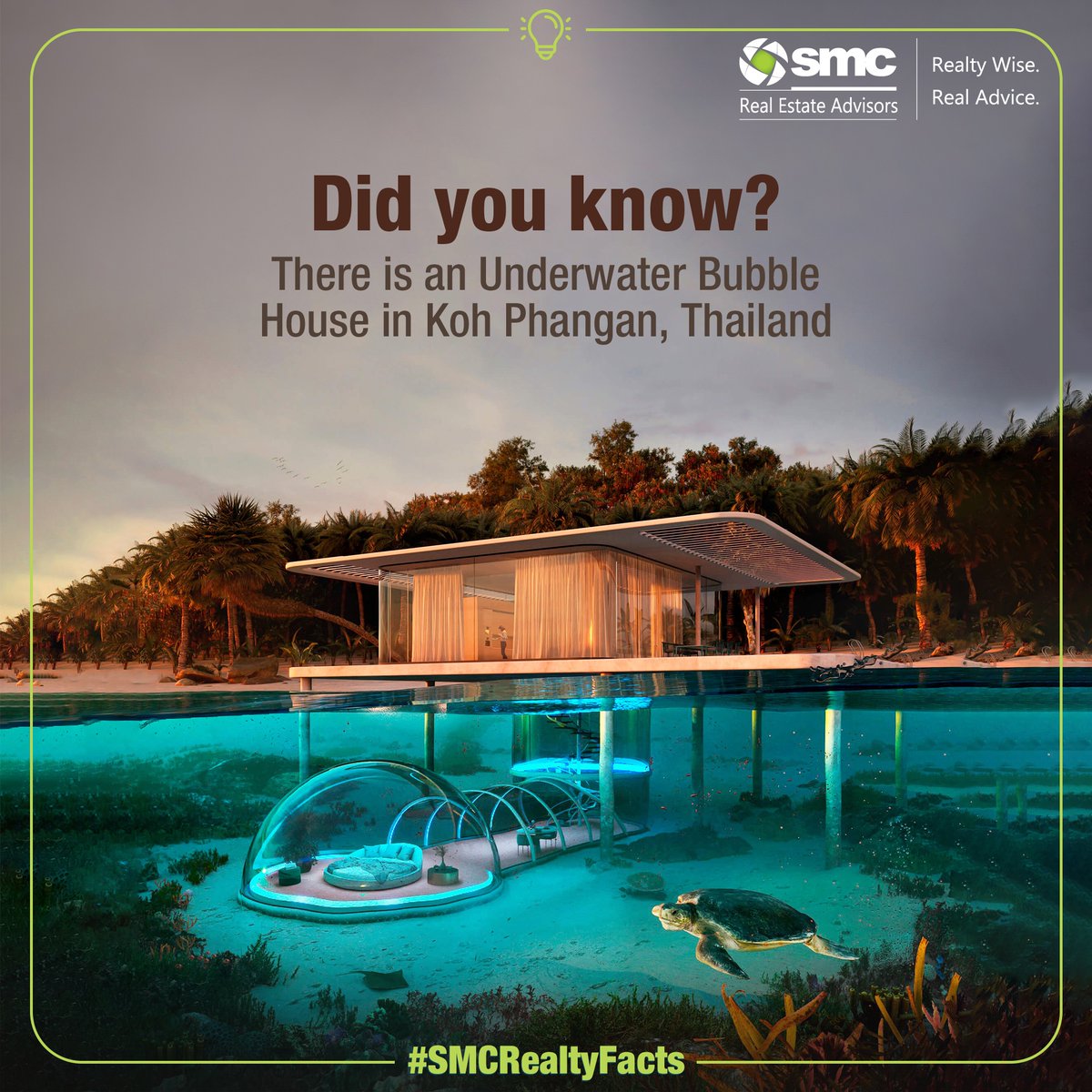 SMCRealtyIndia's tweet photo. What do you think about this #UnderwaterBubble?
.
.
#SMCRealty #RealEstateIndia #RealtyIndia #RealEstateFacts #RealtyFacts #Facts2021 #FunFacts2021 #RealtorIndia #HomesIndia #InvestmentIndia #LuxuryHomesIndia #Thailand #RealEstateThailand #KohPhangan #RafałJakubowski https://t.co/DZP100ISAf