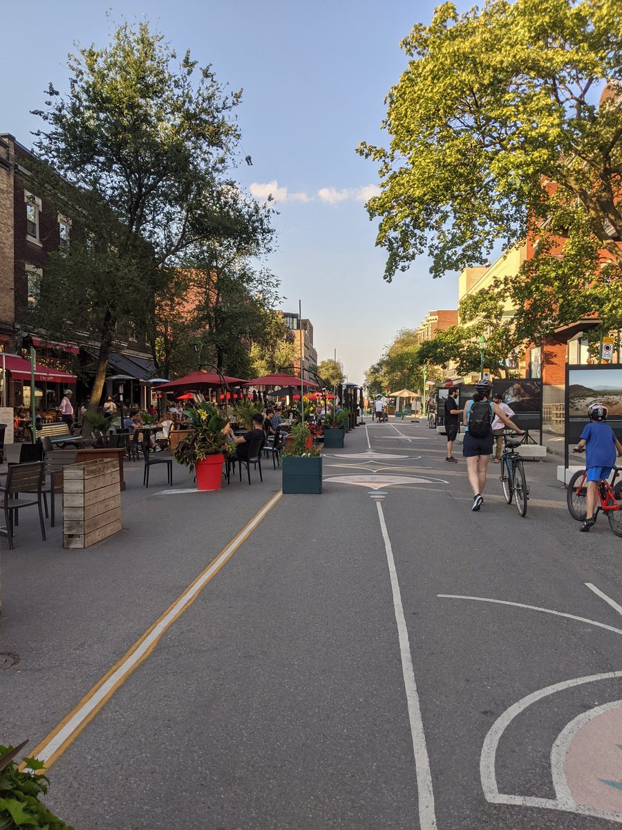 NathanWener's tweet photo. Thinking about pedestrianised Mt Royal Ave this summer 😩😩. I don't think I've ever been more happy and safe in any other urban space in my life. https://t.co/DCC2kAXVez