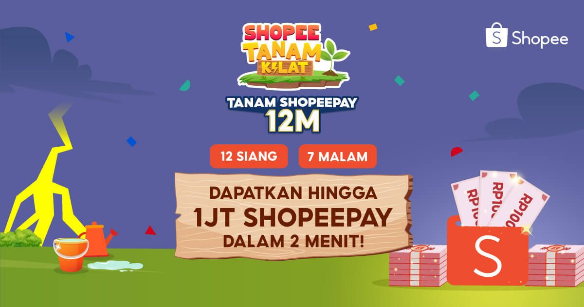 KuisShopee's tweet photo. Drop link 
Buruan cuma 15 menit! Yuk saling bantu siram untuk dapetin s/d 1JT ShopeePay! https://t.co/NQXJ5I3pll https://t.co/j53TWdaH4P