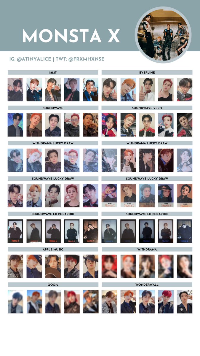 MONSTA X [NO LIMIT] — photocard template / wishlist 211205 ver