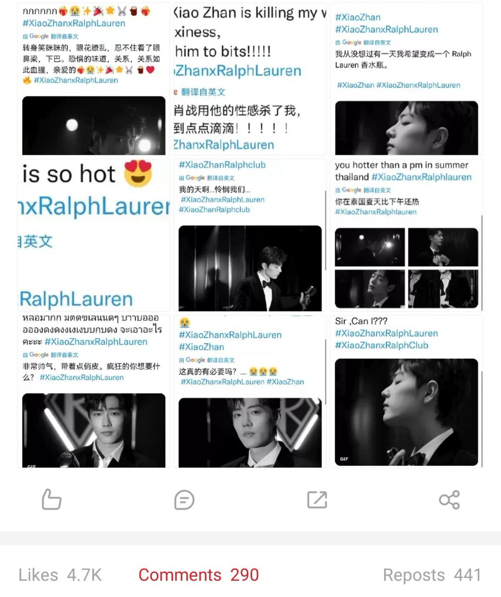 ForeverDaytoy's tweet photo. Mommm....I made it again !
Spotted my own tweet here ๐๐๐
#KindaProud #XiaoZhanxRalphLauren #XiaoZhan https://t.co/QVlKOh4Jkl