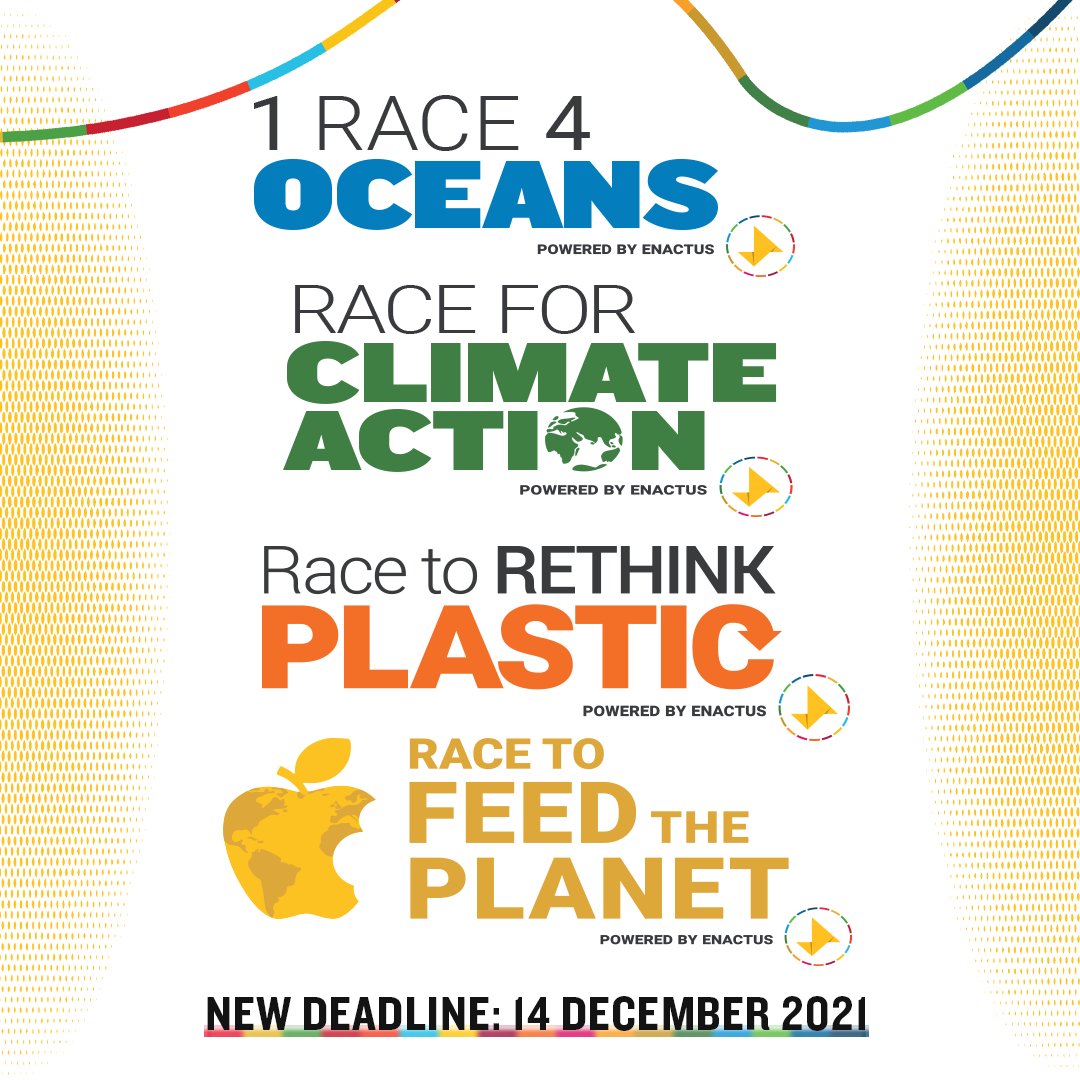 Enactus teams, don’t forget to enter your action entry for Enactus Global Races this year! 

The deadline to submit an Action entry has been extended to 14 December 2021!

To learn more about the Enactus Races, visit enactus.org/races