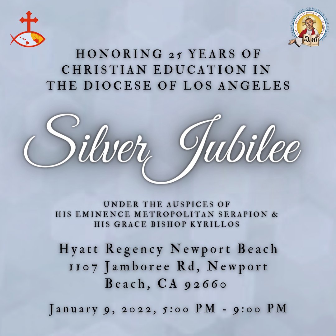 Please join us at the Silver Jubilee Gala Event on January 9, 2022 to honor 25 years of Christian Education!
To purchase tickets, tables, donate, or for corporate sponsorship please visit our website at eventcreate.com/e/ced