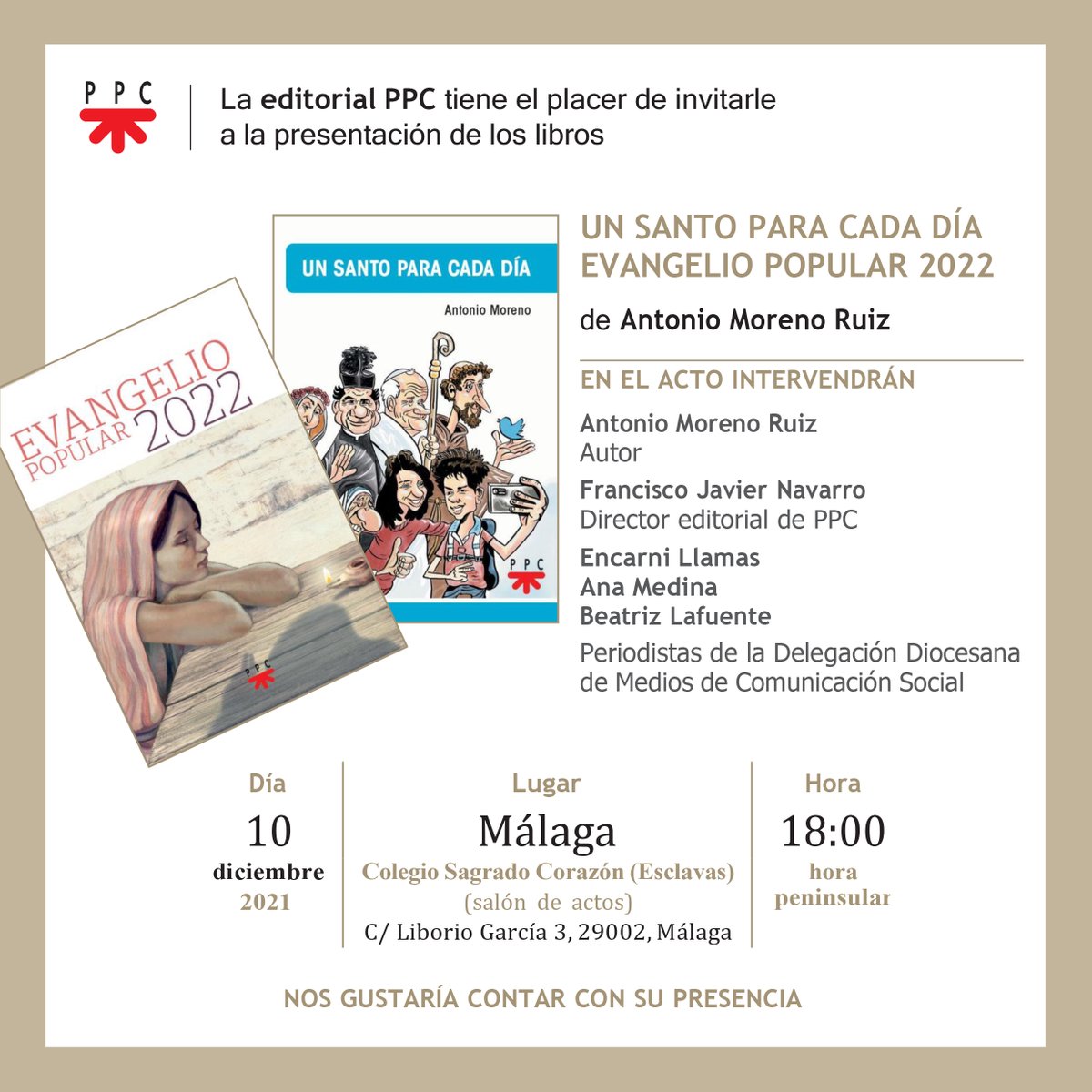 Os comparto con mucha alegría este evento al que por supuesto estáis invitados. Allí os contaré más de las dos obras y podremos vernos y compartir un rato de charla.