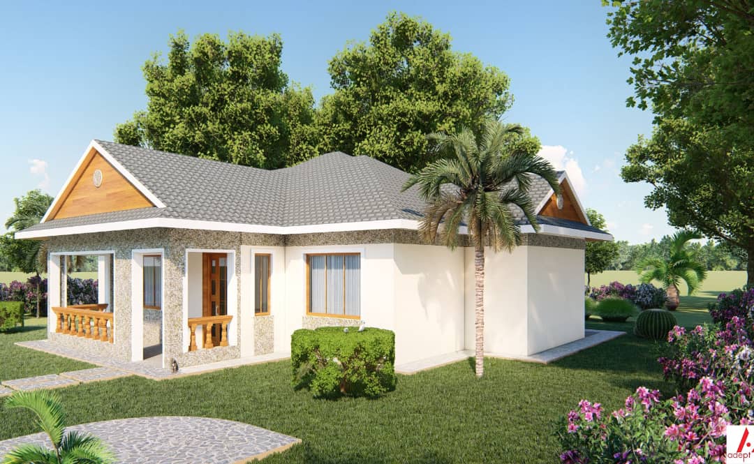 adept_c's tweet photo. Proposed 3 bdrm bungalow with a plinth area of 150sqM @ Murang'a 
#Visualization #Designandconstructionsupervision https://t.co/e3p4POBKED