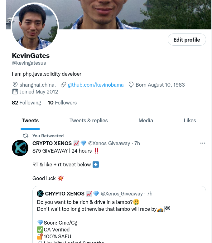 kevingatesus's tweet photo. @Xenos_Giveaway done https://t.co/W0XYdVY0TT