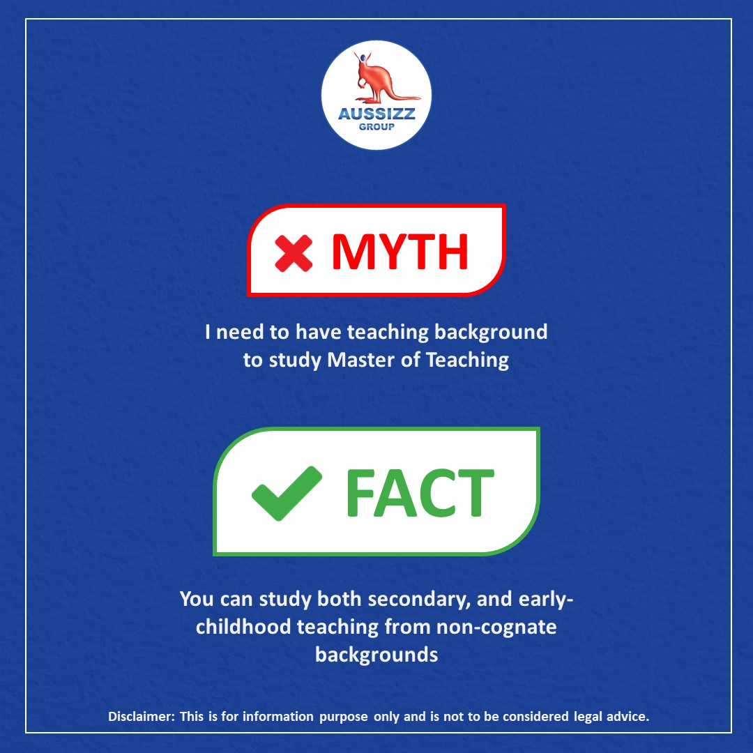 aussizz's tweet image. There are a number of providers across all the states in #Australia that accept students into the #MasterofTeaching program with a non-cognate background.

To check your eligibility,Submit your inquiries: forms.gle/LXh3eEkuxHcAnD…

#AussizzGroup #AussizzUpdates #teaching #teachers