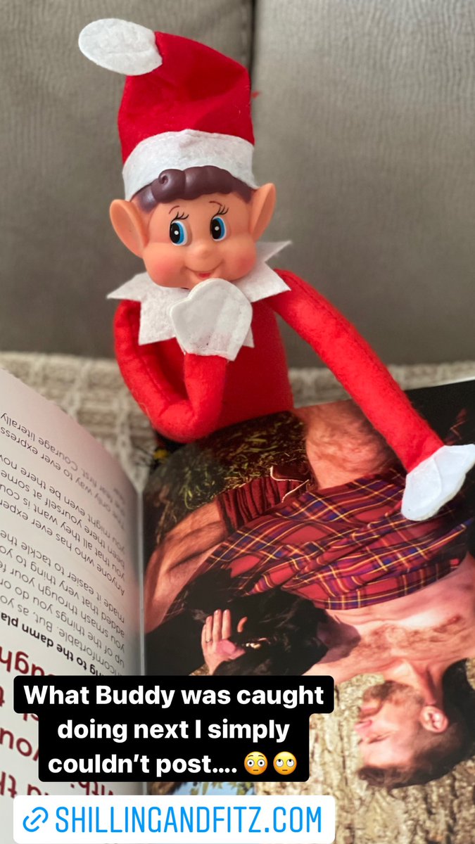 Buddy has HIS favourite Coach 😜 #buddy #elfontheshelf #kiltedelfontheshelf #book #howtosticktothedamnplan shillingandfitz.com/collections/th…