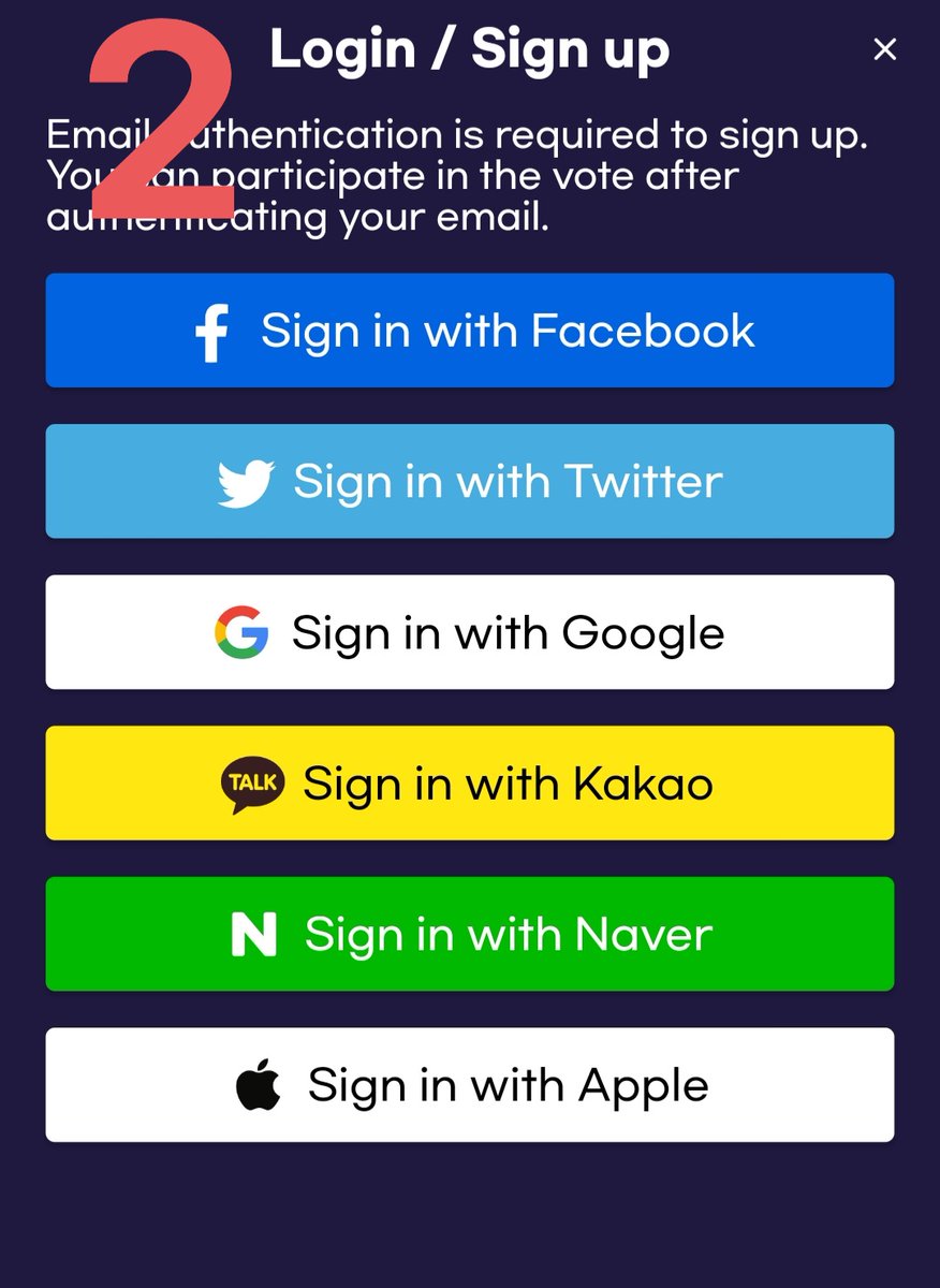 JoyVotingTeam's tweet photo. 🗳TUTORIAL ON HOW TO VOTE FOR #JOY IN SMA APP

-Once you open the sma app they'll ask you to login,you can login using any sns.

-After that they'll send you a verification code in the email you provided,make sure it's a correct email id https://t.co/vxGNAjdx7B
