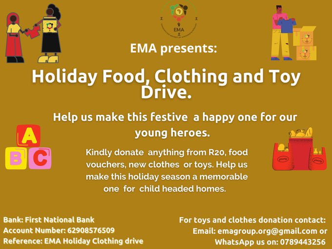 Qhawe___L's tweet photo. Lets not forget our disadvantaged &amp; neglected.#EMASisonke. https://t.co/H6sQJalwHF