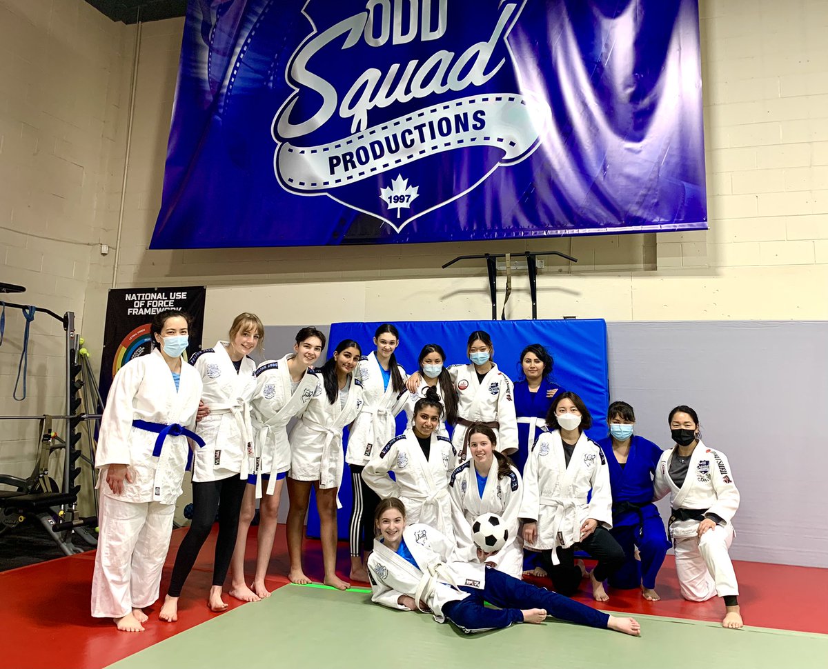 police_judo's tweet photo. And now the U18 soccer girls are up from @ShawnAgnew Premiere Soccer Academy to get a first hand look at how to fall safely with two judo Olympians, Yuki Yokosawa and @FribaRezayee in the house of OSP #Physicalliteracy #thinkprevention #tryjudo https://t.co/oz1t3kC73x