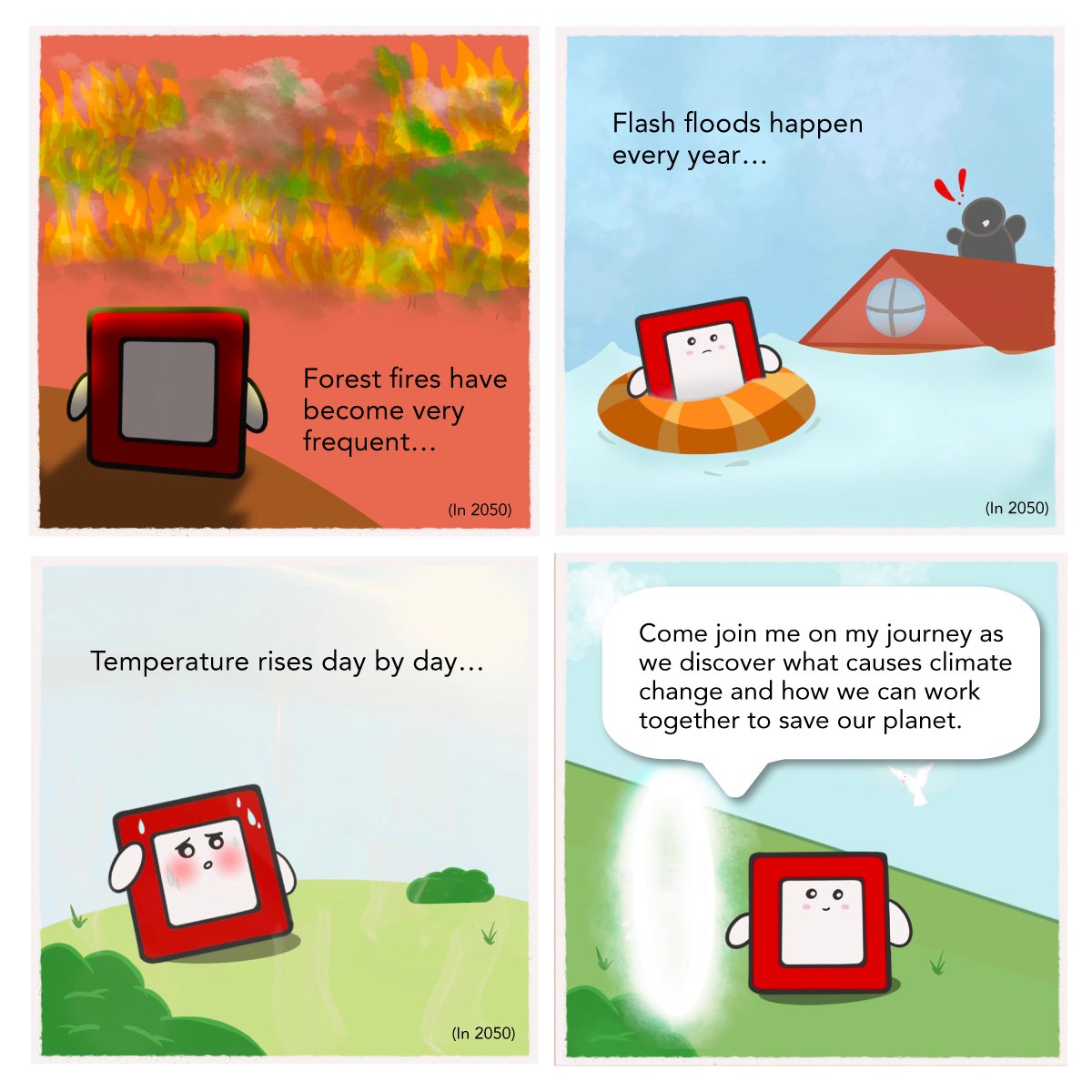 ACCAMalaysia's tweet photo. Presenting #ACCAZRO's first climate action webcomic series! Follow for more on Z-RO's journey. 3 more episodes to go!
Let's do our part to protect this beautiful planet that we call home 🌍.
#ACCAMY #ACCAMalaysia #MyGoZero #GoGreen #ZeroWaste #ACCAZRO #ClimateAction https://t.co/Hn9Fv3vqXd