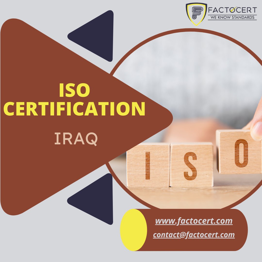 factocert's tweet photo. #ISOCertification is a mark of #Quality and #credibility for #Organizations. Get your #business #certified with #Factocert across #Iraq and its regions. For more information, visit: https://t.co/VZAYR7jEF6
#ISO #accreditation #product #service #compliance #MiddleEast https://t.co/sKMAxWaEJe