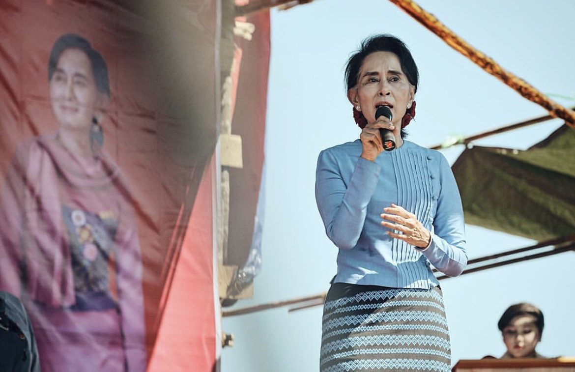 exiter's tweet image. Breaking: SAC sentences Aung San Suu Kyi to four years for two cases. #Myanmar #WhatsHappeningInMyanmar