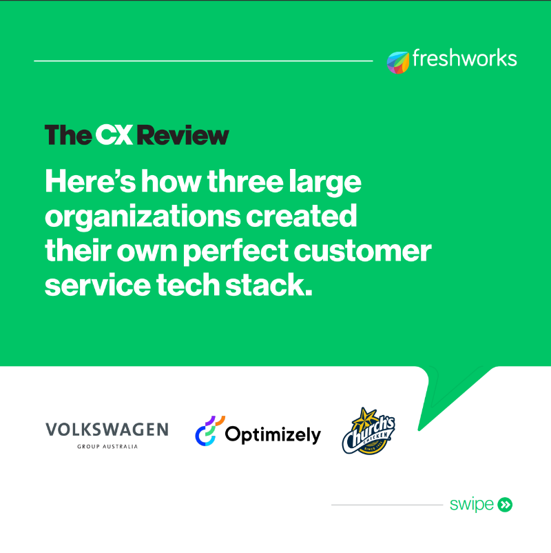 freshdesk's tweet photo. Building a robust customer service tech stack should not be rocket science. CX leaders @jasonsbradshaw, Chad Wolf, and Alan Magee offer their perspectives on how to get the most value out of your tools and technology.  

#customerexperience #cxdecoded #thecxreview #freshdesk