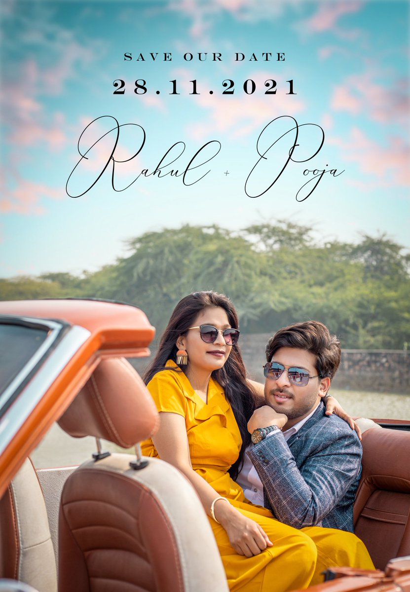 ClicksAjay's tweet photo. Save the Date
  RAHUL ❤️ POOJA

Authored by: Wedding CliCks By Ajay Photography 

Photograph by : Ajay Prajapati

Book your wedding with Us 
CONTACT FOR WEDDING SHOOT 9927040787 https://t.co/obfE8mZnhp https://t.co/yJnAfDBuyH