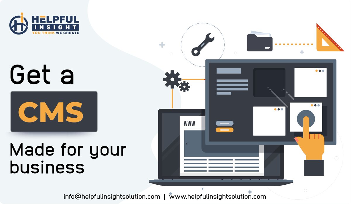 insight_helpful's tweet image. A content management system is computer software used to manage the creation and modification of digital content. Helpful Insight Pvt. Ltd. has an avital role in providing a highly user-friendly CMS for all the websites developed by us.
#helpful_insight_pvt_ltd
#CMS_Development