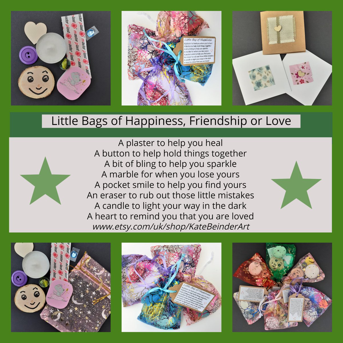 KateBeinder's tweet photo. Good morning #elevenseshour These Little Bags make great stocking fillers, Secret Santa or Table gifts. Or just a 'thinking of you' gift.
Special offer: Buy 5 and get a 6th FREE
https://t.co/b7zh1qQOjy
#MHHSBD #Christmas #bizbubble #htlmp #derbypromo https://t.co/geuPrJOHjX