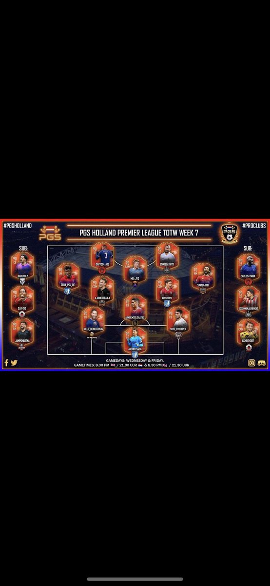 En weer een TOTW voor 2 van onze spelers ! Goed gepresteerd! 😎👊🏻 

<a href="/VPG_Nederland/">VPG Nederland</a> 
<a href="/_Official_PGS/">PGS Esports</a> 
<a href="/OfficialVPG/">Virtual Pro Gaming</a>