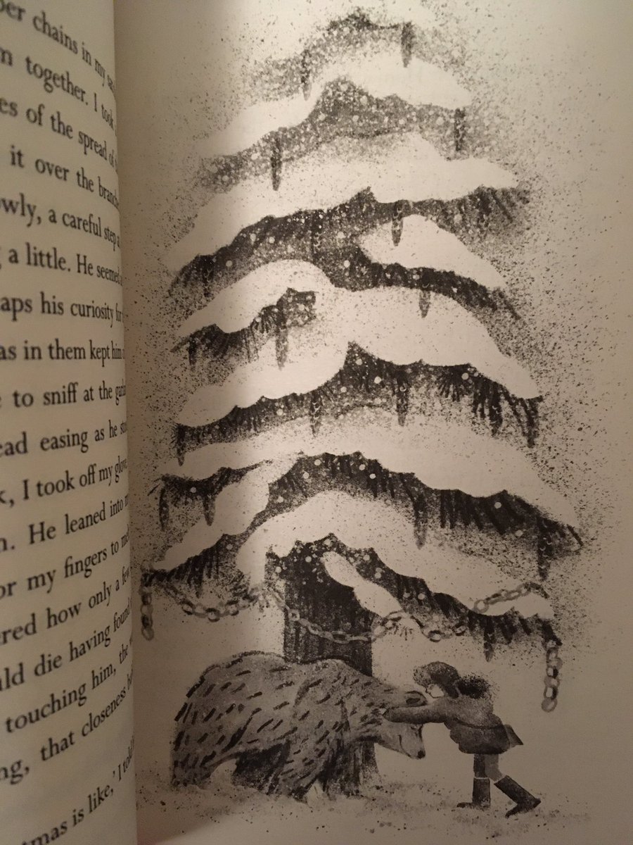 “…simple thing of looking up into a Christmas tree with someone you loved was everything.”#thegoodbear <a href="/sarahlean/">Sarah Lean Krathwohl</a> <a href="/simonkids_UK/">Simon & Schuster Children's Books</a> what a sweet and lovely story 🐻 ❄️ 👧