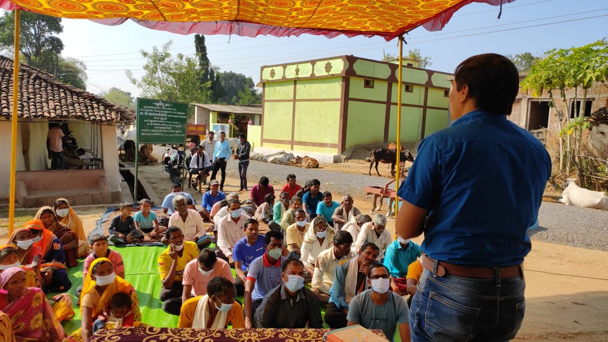 INbsslup's tweet photo. World soil day at Tribal dominated Pitambaritola village, Deori taluka, Gondia in collaboration with state department of agriculture. Total 100 farmers participated in the event. https://t.co/07fDd9GSWH