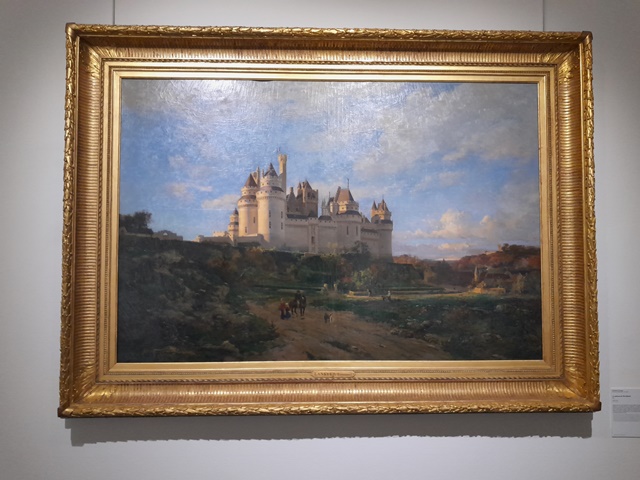MUDOOise's tweet photo. [Instant peinture] #expocollection19e 
Marquons une pause dans la 𝘤𝘰𝘭𝘭𝘦𝘤𝘵𝘪𝘰𝘯 𝘟𝘐𝘟𝘦 du musée pour observer ce grand tableau in situ, au rez-de-chaussée, représentant cet incontournable fleuron du #département : le château de #Pierrefonds.
#Oise #patrimoine #museum https://t.co/VUU4P8rqKt