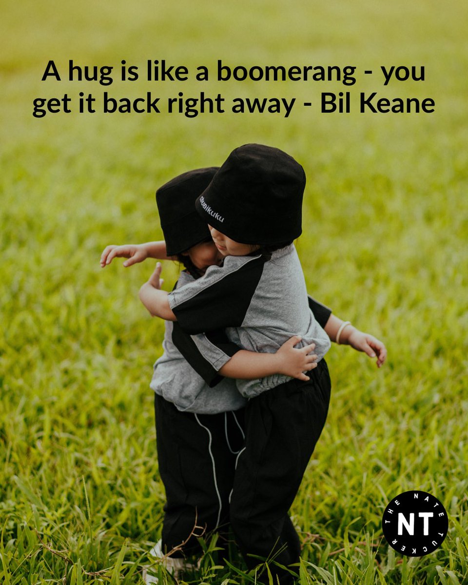 thenatetucker's tweet photo. 🤗 A hug is like a boomerang - you get it back right away - Bil Keane 🔥🔥🔥🔥
#HugSomeoneToday
🚀💚 https://t.co/fT6b3wgAG6