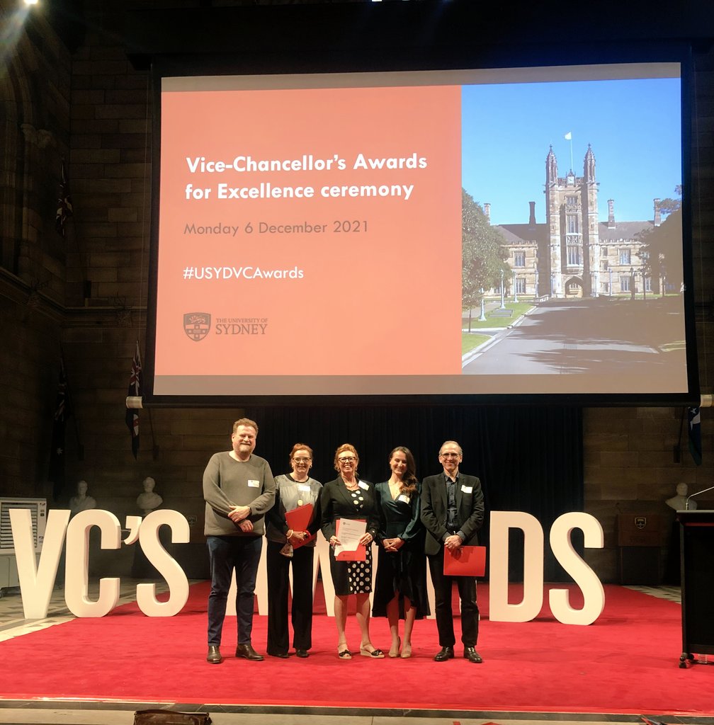 MGP_Robinson's tweet photo. Congratulations to everyone at the Vice Chancellor's Award ceremony today. Honoured to have been nominated alongside my amazing @UsydSOPHI colleagues! #USYDVCAwards https://t.co/yURhN52s8g