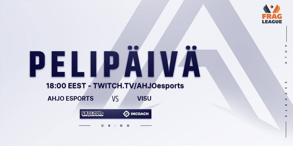 Hyvää itsenäisyyspäivää! Vaikka linnanjuhlat on peruttu, ei hätä ole tämän näköinen. <a href="/fragleaguecom/">Fragleague</a> S7 Regional Finland välieräottelua päästään seuraamaan illalla! Voittaja finaaliin!

🆚 VISU
⏰ 18:00
📺 twitch.tv/AHJOesports
#csgofi
