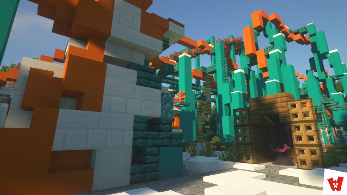 ProjectParksMC's tweet photo. 80 km/u, 5 inversies en 4,5 g maakt de El Condor een ritje waard. Ga jij een ritje maken in de El Condor tijdens ons nieuwe seizoen? 
#ProjectWalibi #Walibi #themepark #winter #vekoma #minecraft https://t.co/U6qNpZVpJH
