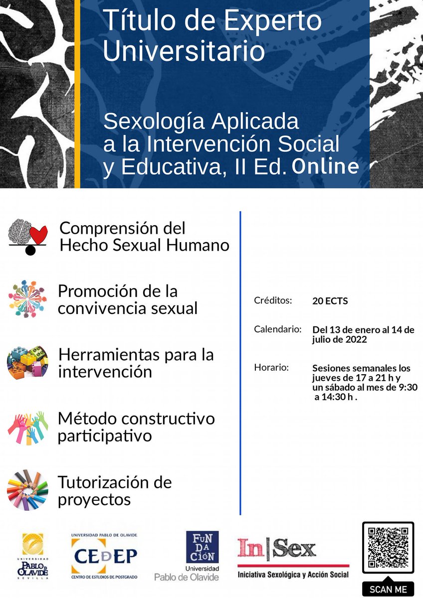 jblalop63's tweet photo. En pocos días comenzamos la 2ª edición... repensar la sexualidad pero también la intervención es el objetivo fundamental de este curso... animate... https://t.co/8Nbwzf5FJZ