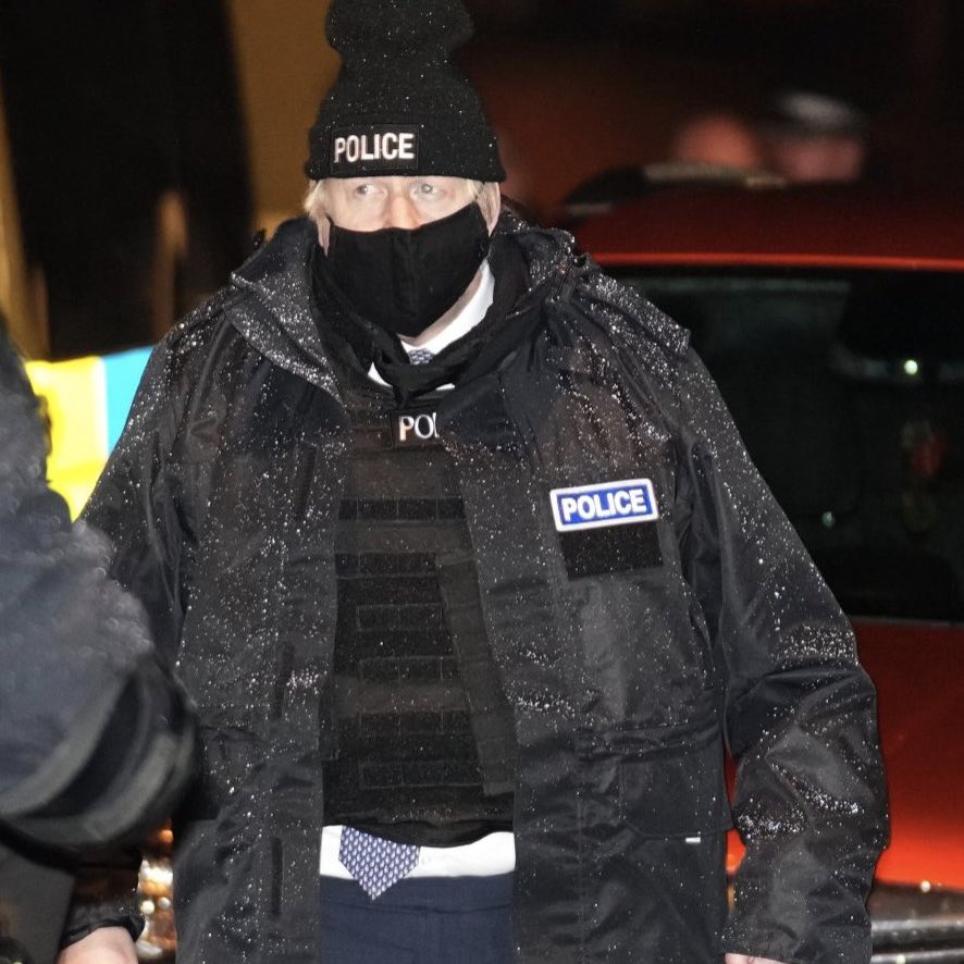 "Hello I am the police officer investigating the No 10 Christmas party"