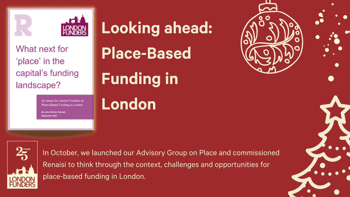 LondonFunders's tweet photo. Happy Monday &amp; #FunderAdventCalendar Day 6⃣!

Today, we’re looking back at our publication from October where @Renaisi examined what lies ahead for place-based funding in the capital and what difference it could make for London’s communities. 

https://t.co/u1URmJ42qd https://t.co/hdCeUzWbi6