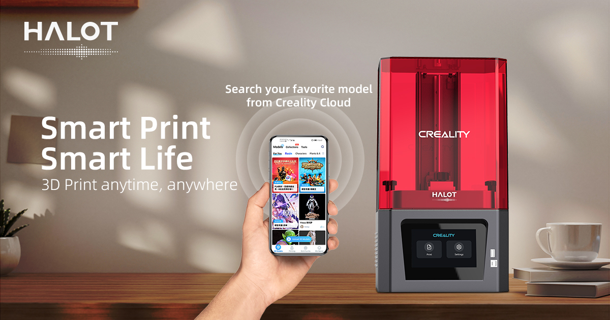 Halot3d's tweet photo. HALOT Series is the world’s first cloud-based printer that allow you to remotely slice, print, and select model on a mobile device from anywhere. 

Here is a chance to win a HALOT-ONE 3D Printer!🎁

Rules:

Join HALOT FB group to learn more:  https://t.co/XiuA3jYePo https://t.co/7Yvnhfh3Ku