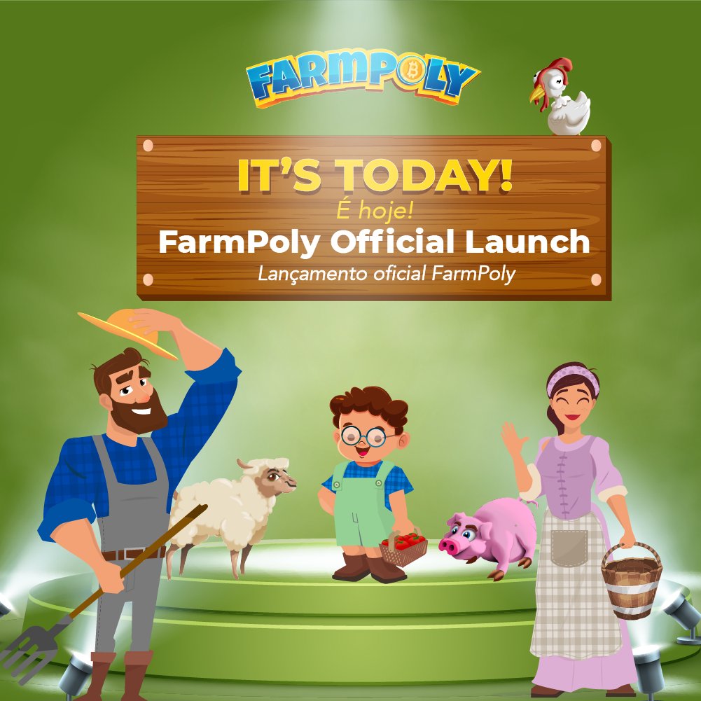 Are you ready? 💭 We can't wait to see you all playing with us. 😄

Estão preparados? 💭 Não vemos a hora de ver todos vocês jogando com a gente. 😄

#farmpoly #jogo #game #tokens #jogoonline #playtoearn #presale #launch #gamelaunch