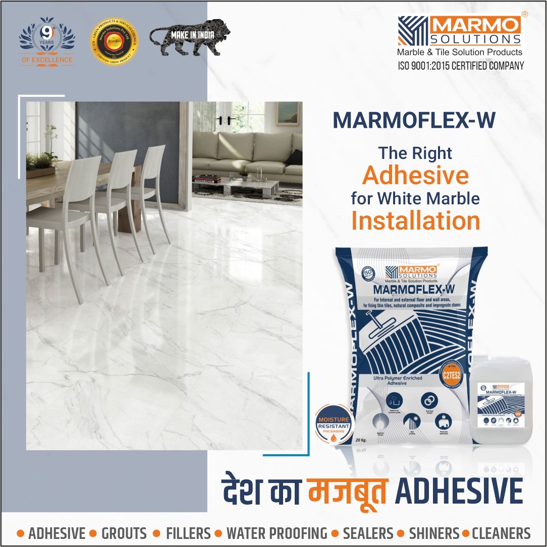 marmo_solution's tweet photo. Marmoflex-W

The Right Adhesive for White Marble Installation

#marmoflexw #stones #adhesive #groutsfillers #waterproofing #sealers #shiners #cleaners #naturalstones #marmo #marmosolutions #natural #deshkaमज़बूतadhesive #marble #trazzo #cement #floor #silicate #materials https://t.co/6tyxQNb1qj