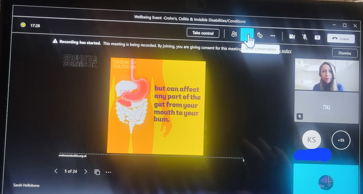 Crohns &amp; Colitis Awareness Week. Webinar. Thanks to <a href="/CrohnsColitisUK/">Crohn's & Colitis UK</a> <a href="/DisabledPolAssn/">Disabled Police Association</a> <a href="/metpoliceuk/">Metropolitan Police</a> #IBD #IBS