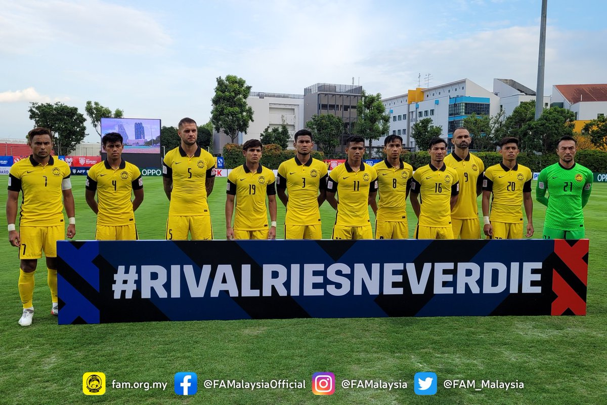 FAM_Malaysia's tweet photo. Keputusan Masa Penuh

Piala Suzuki AFF 2020 | 6 Disember 2021

KEMBOJA 🇰🇭 1-3 🇲🇾 MALAYSIA

⚽️ Sath Rosib 90' (P)
⚽️ Safawi Rasid 23' (P) Akhyar Rashid 61' Kogileswaran Raj 78'

#FAM #HarimauMalaya #AFFSuzukiCup2020 #CAMvMAS #RivalriesNeverDie #EmergingStrongerTogether https://t.co/usldjZWxWr