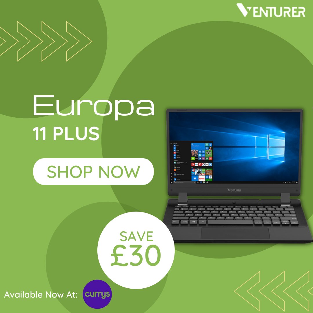 The Europa 11 plus is £30 off at <a href="/currys/">Currys</a> so why not pick up your gifts for less! 
🎁: bit.ly/2ZHQ46X

#Christmas #Venturer #Laptop #Save #Discount #Currys
