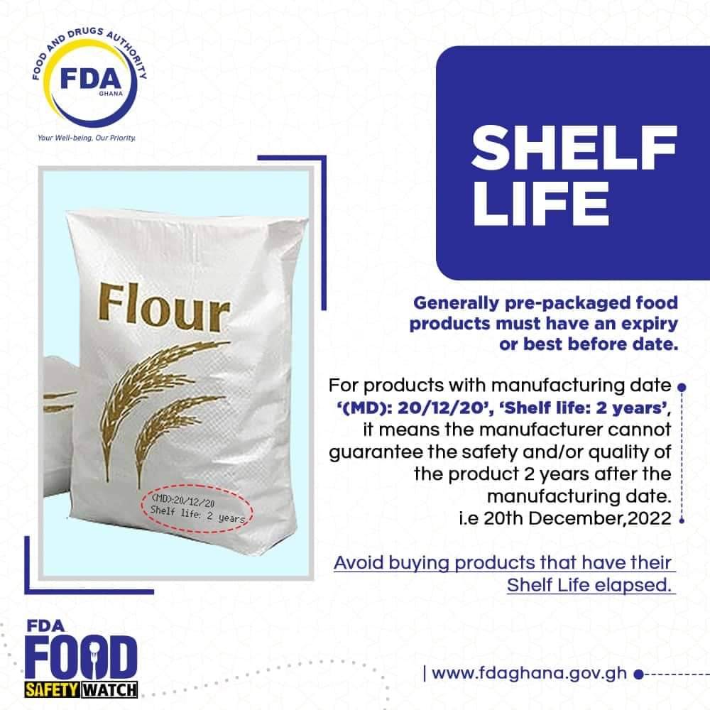 fdaghana's tweet photo. Always check for date markings on the products you buy. Avoid buying products that have their EXPIRY DATE, BEST BEFORE DATE or SHELF LIFE elapsed or due. Ensure that you and your loved ones are protected from any foodborne illness this festive season. 
#foodsafety #FDAGhana https://t.co/IRVS1E8eCg