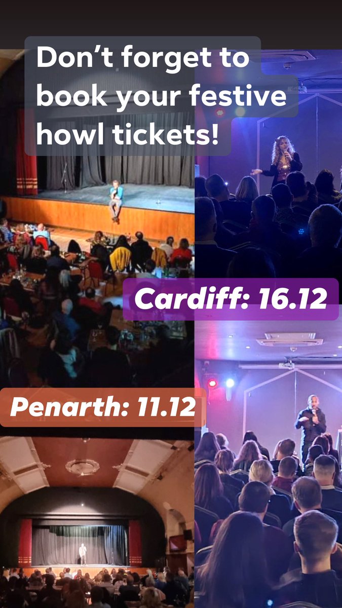 Howlcomedy1's tweet image. 🚨🎄 Tickets selling like hot cakes* for our 2 festive shows 🎄🚨 

#Penarth Paget Rooms Sat 11/12

@TramshedCF on Thurs 16/12 

*mince pies 

Don’t miss out! Line ups &amp;amp; tickets here: 

ticketsource.co.uk/howl 🦉