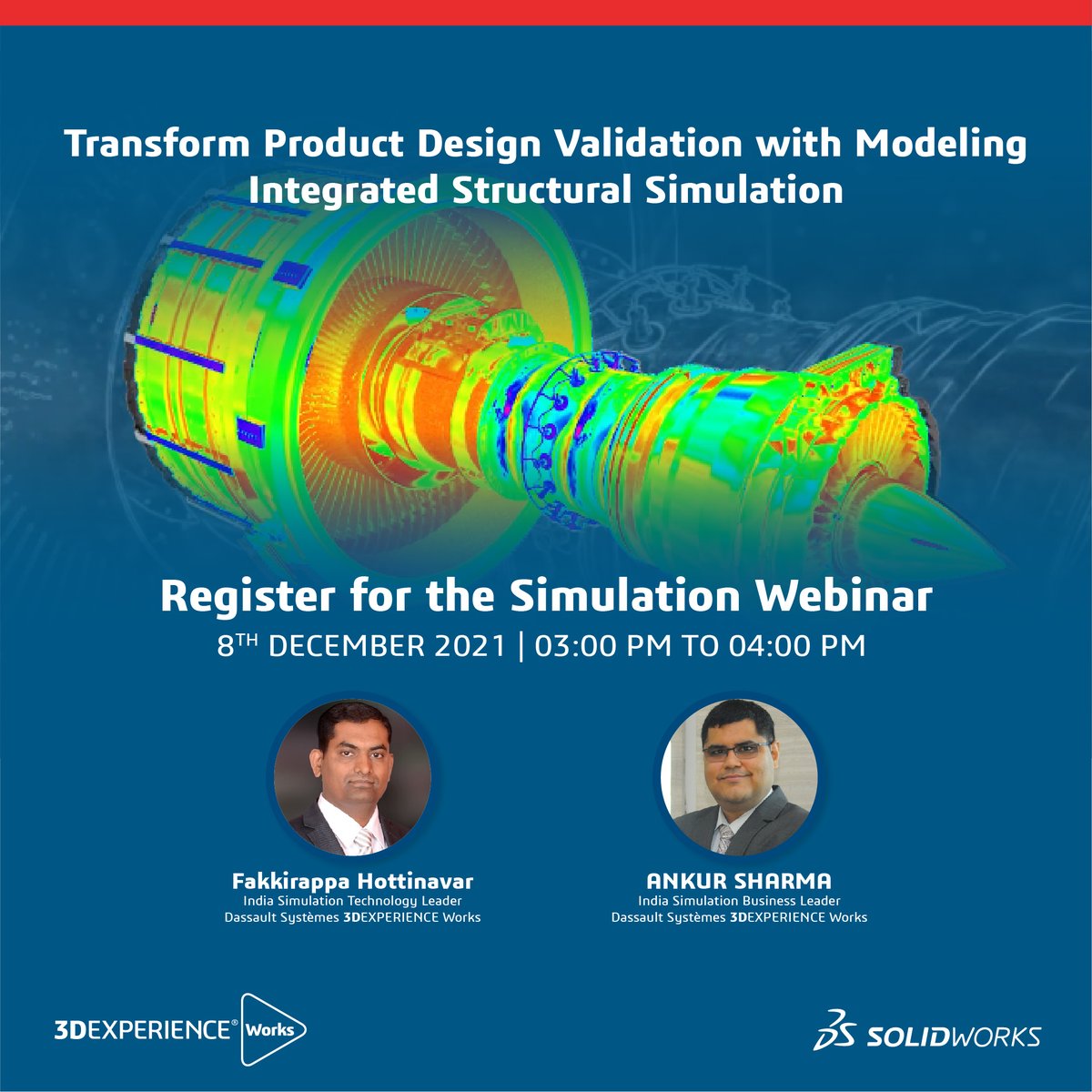 SOLIDWORKSIndia's tweet photo. Register now https://t.co/GZnzBTKFTy (8th Dec) to join our speakers Fakkirappa Hottinavar and Ankur Sharma as they showcase the benefits of 3DEXPERIENCE Works Simulation for product design validation! 
#Webinar #SOLIDWORKS #Simulation #3DEXPERIENCEWorks #Design #Product #Live https://t.co/2KAF7OtABX