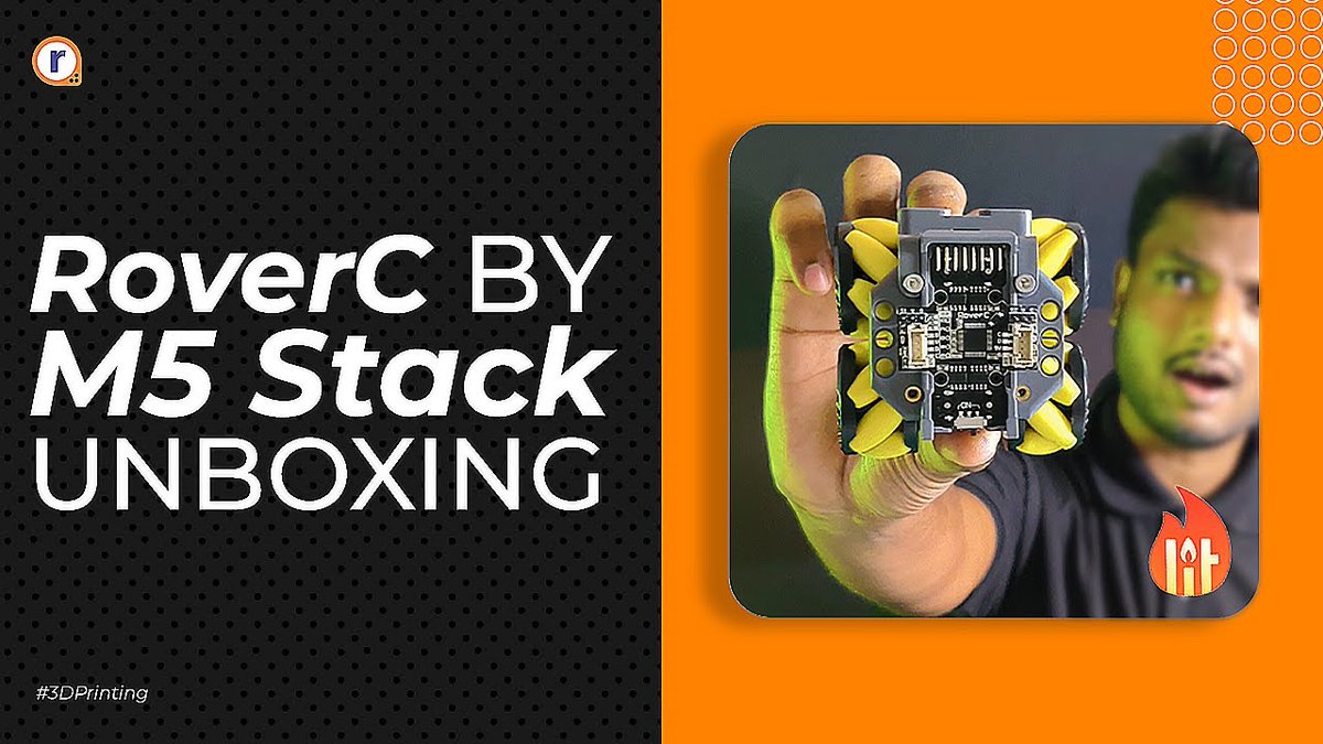 M5Stack's tweet photo. Hope you’re ready to be impressed! Unbox with @robulabs , and find out all the good features of the #M5stick #roverC
#RoverC is a programmable, omnidirectional mobile robot base compatible with #M5stickC
Watch and find out more👉https://t.co/GQnbdKxWSX https://t.co/xZgxoZHRMV