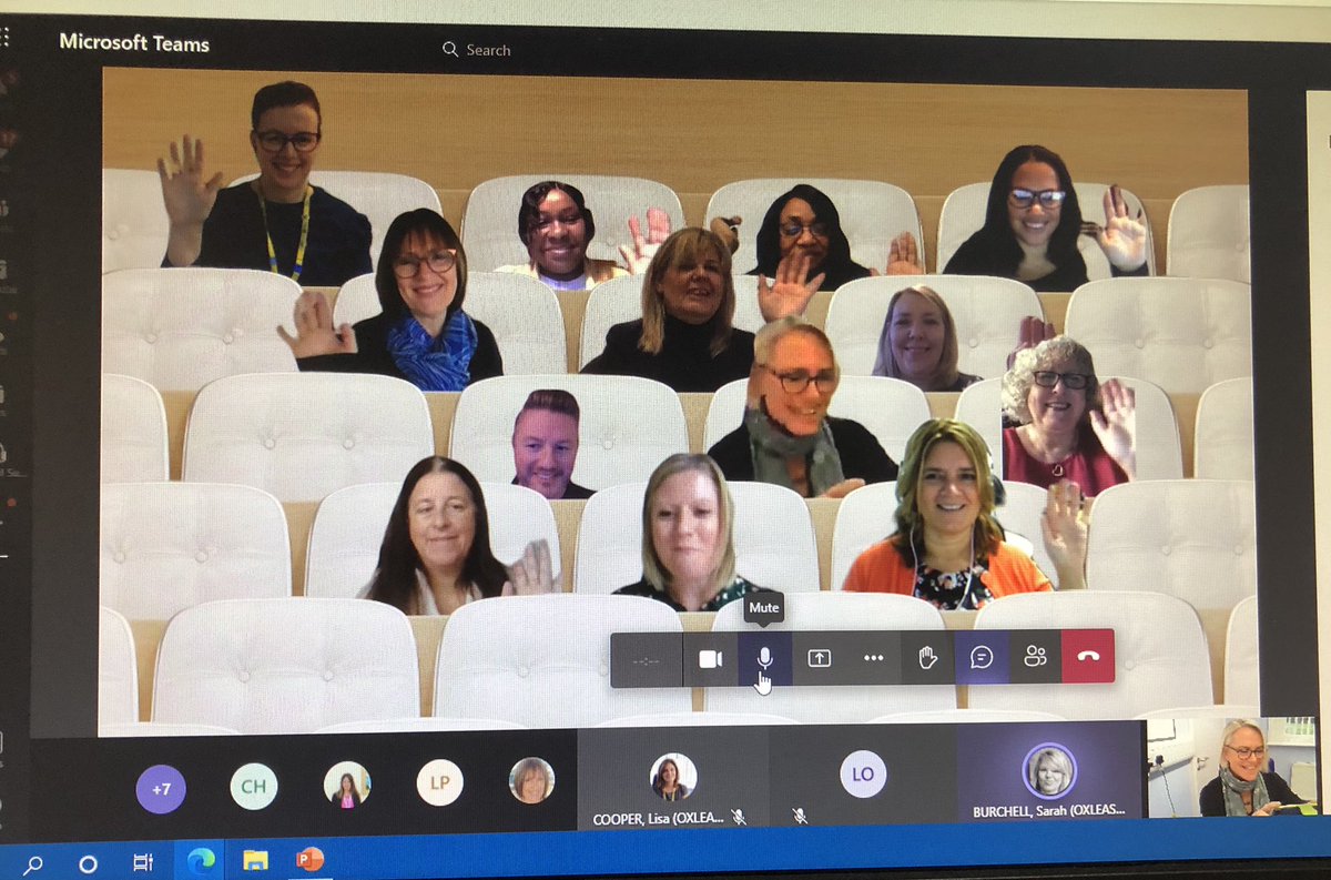 Matheson1234's tweet photo. Virtual away day this morning with our new Adult Community Physical Health Directorate. Lots of fun creating our team playlist 🎶 and getting to know each other. Feeling motivated! @burchell_sarah @mary_titchener @CaffWilkinson @OxleasNHS https://t.co/3uoOEounta