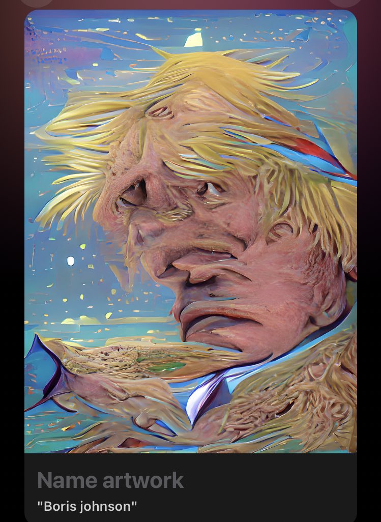HollHox's tweet photo. So I uhโฆ I put our Prime Minister in that appโฆ uhโฆ
Not even sure the first one did anything to be honest.
#MuchRegret #BorisJohnson #Wombo https://t.co/MgJ0KovsAK