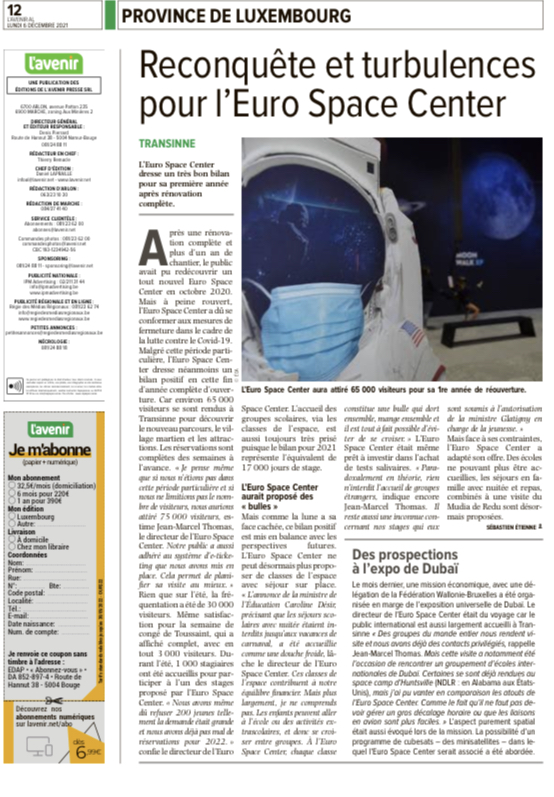 Euro Space Center tweet media