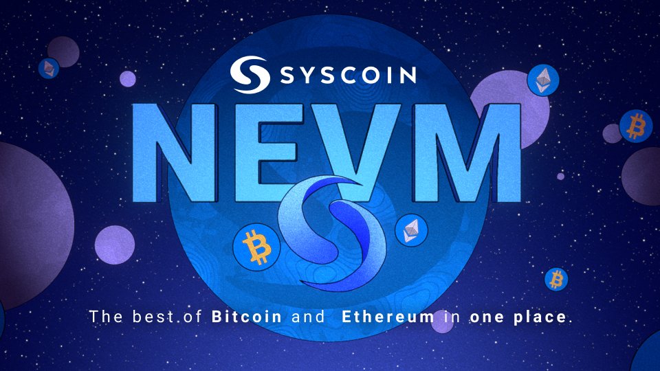 syscoin's tweet photo. Today we combine the best of #Bitcoin and #Ethereum.

With less than 200 Blocks to go till launch, #Syscoin #NEVM will go live at block 1,317,500!

Bringing in a new era for #DeFi, #NFTs, #Metaverse, &amp; more! 🚀

Enabling a secure, scalable, and decentralized platform on @syscoin https://t.co/WxwnquNIzo
