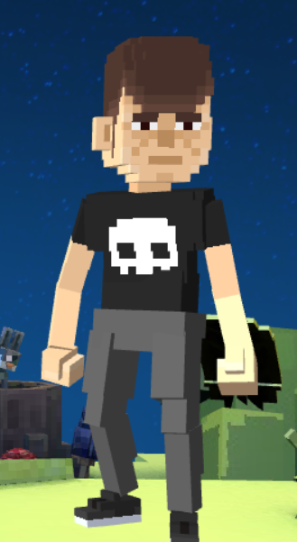 Offical_Mask_X's tweet photo. @TheSandboxGame Made a character that looks good to me, hope this makes it to the Sandbox Day 1 contest. The Sandbox get ready for me. Official Mask X is coming! #SandboxAlphaContest https://t.co/uY3qjwW8LK