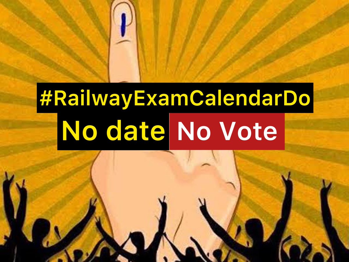 adivasisamuday's tweet image. #RailwayExamCalendarDo
1.26 crore students had applied for Railway exam in 2019. It&apos;s been 3 years, the exam hasn&apos;t happened. More than 1crore students re waiting for their exams. I demand Govt not to play with their future.
#RailwayExamCalendarDo @adivasi_samuday
@PMOIndia